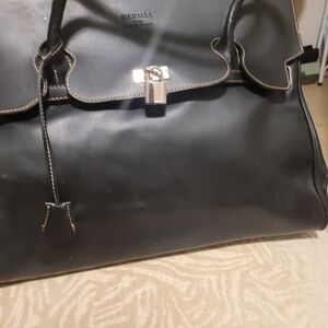 Black Leather Women's Bag
